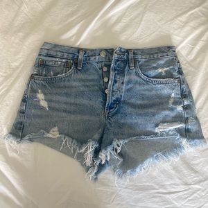 AGOLDE PARKER Denim shorts
